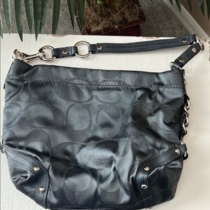 Coach Gray Signature Shoulder Bag